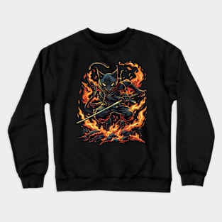 Cat Ninja Chronicles Agile Guardian Crewneck Sweatshirt